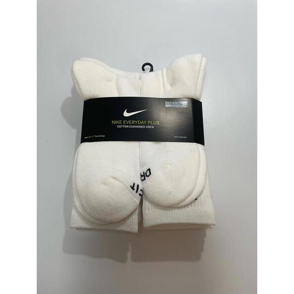 Mens NIKE 6 pack Everyday Performance Plus Crew Socks Dri Fit AUTHENTIC NWT - Picture 1 of 2